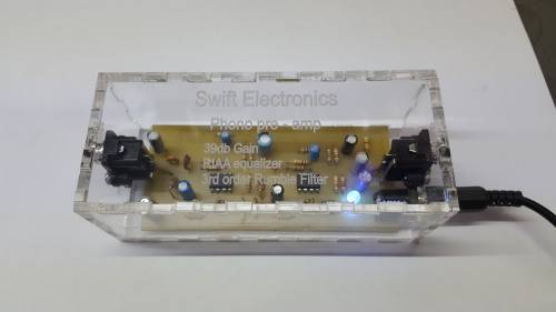 phono record player preamp plexiglass