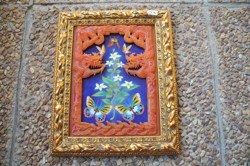 FANTASTIC ORIENTAL  CLOSONE PANEL IN STUNNING GILDED FRAME