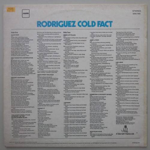 RODRIGUEZ - COLD FACT - VINYL LP