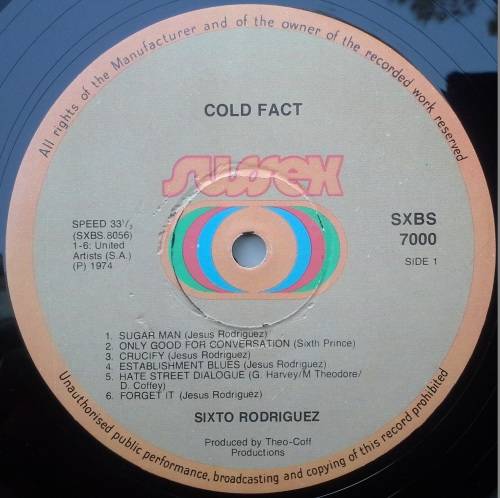 RODRIGUEZ - COLD FACT - VINYL LP