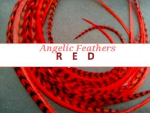 FEATHER HAIR EXTENSIONS - RED