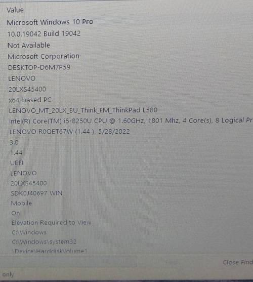 Bargain lenovo L580 thinkpad i5 8th gen