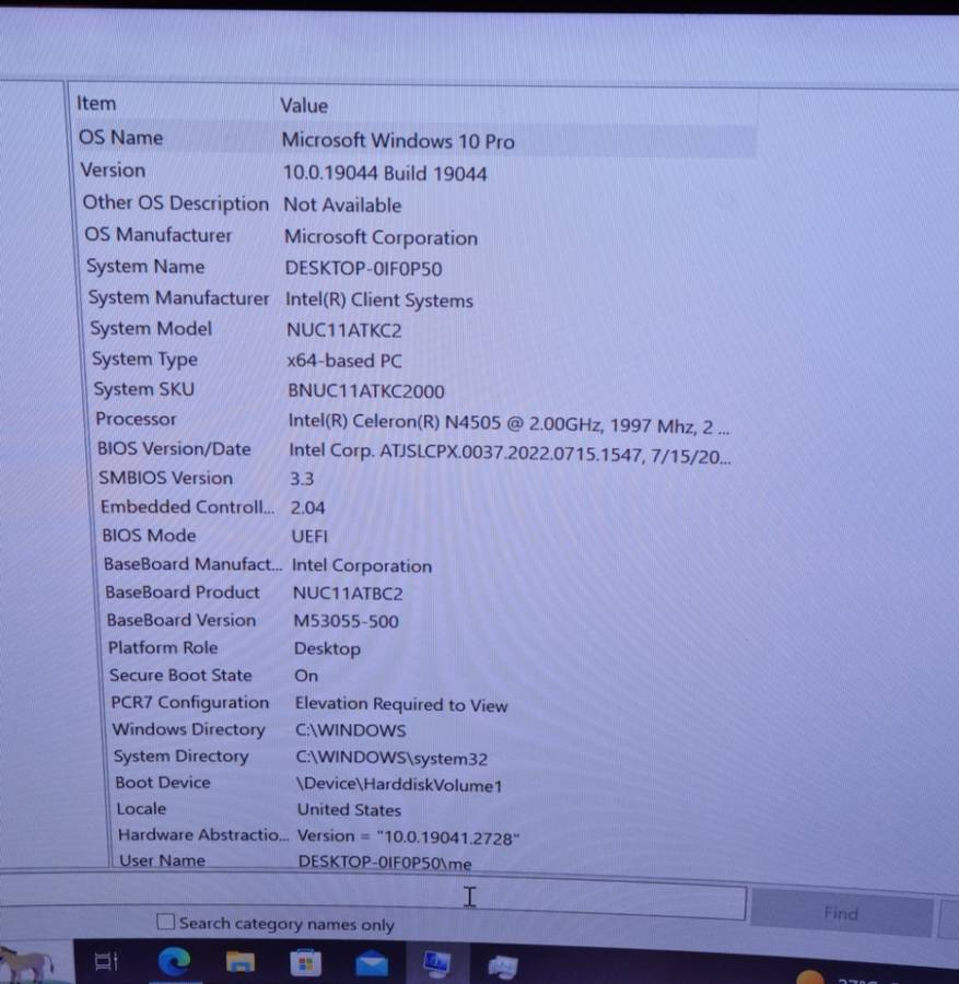 11th Gen Intel nuc micro pc, FHD 1920p, 128gb nvme, 8Gb ram