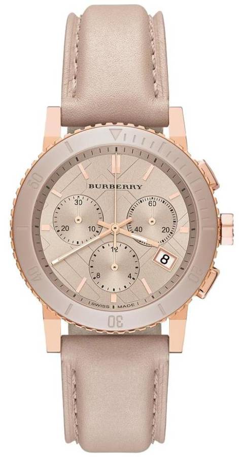 Latest BURBERRY The City Chronograph Quartz  Dress Watch (CLASSY GOOD LOOKS!!)
