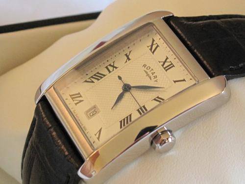 NEW MENS ROTARY CGS00007 Silver Plated Gents Watch**IN STOCK**