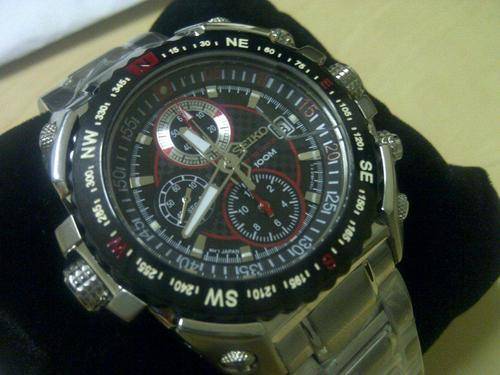NEW SEIKO 7T62 Compass Gents Chronograph Watch"LIMITED EDITION"