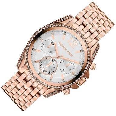 MICHAEL KORS Presley Rosegold Chronograph Ladies Dress Watch"HOT HEW ITEM!!!"
