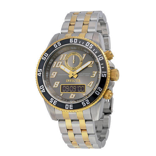 INVICTA Pro Divers(300M) Dual-Time 2-Tone Gents Swiss Quartz Dress Watch"HIGH END WATCH!!"