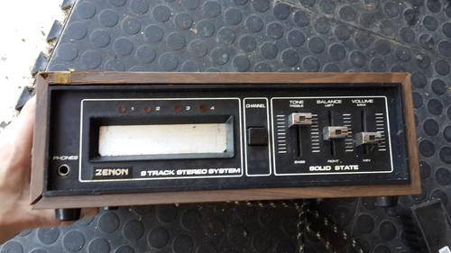8 Track Stereo System Tape Player + 18 Tapes
