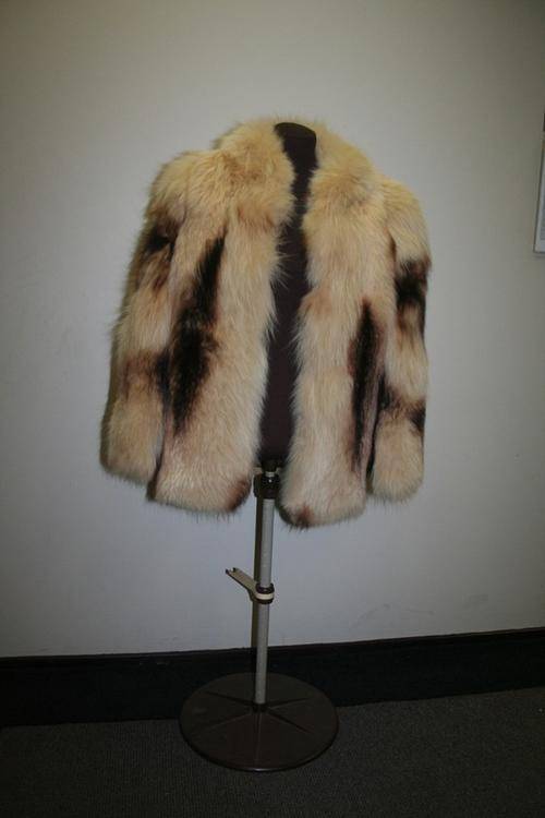 Cream Fox Jacket With Dyed Centre valued at R55, 000