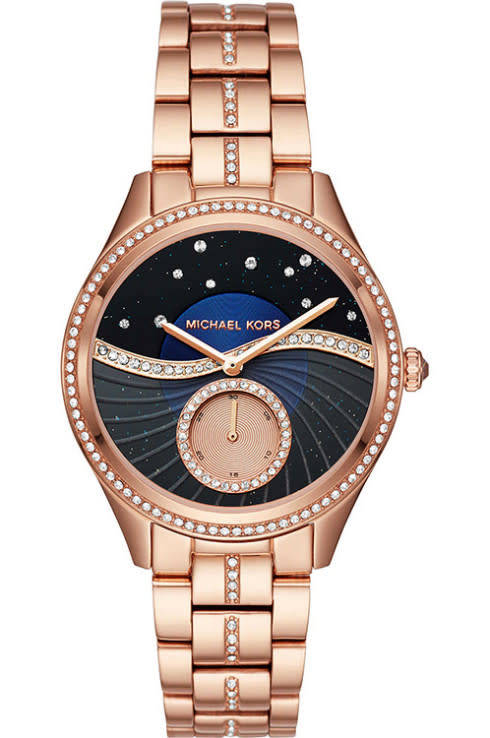 Lauryn Celestial Pavé Rose Gold-Tone Watch | Michael Kors## BRAND NEW ##