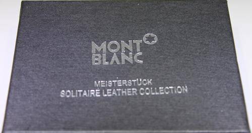 GENUINE LEATHER MENS MONT BLANC WALLET