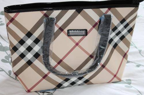 LEATHER BURBERRY HAND BAG