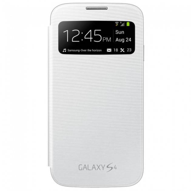 New Samsung Galaxy S4 S View flip cover White