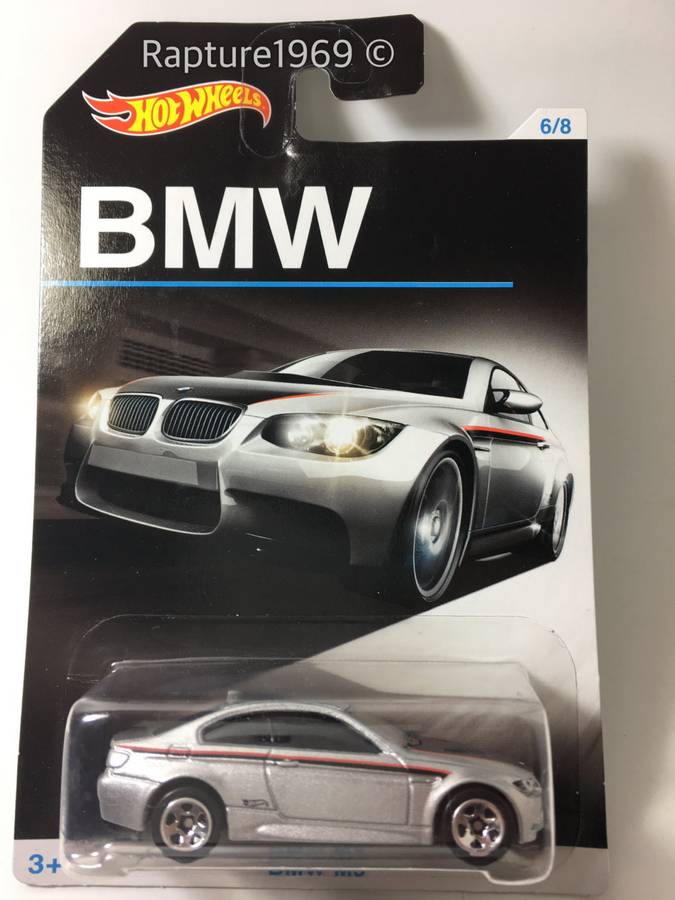 Hot Wheels-BMW M3-2016 BMW Series 6/8-Silver-Long Card
