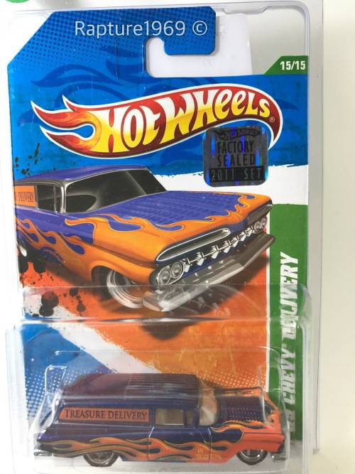 Hot Wheels-58 Impala-2011 Super Treasure Hunts-Purple-Long Card