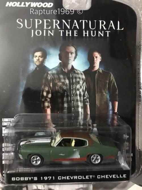 Greenlight-Bobby's 1971 Chevrolet Chevelle-Greenlight - Supernatural-Green-Blister Pack