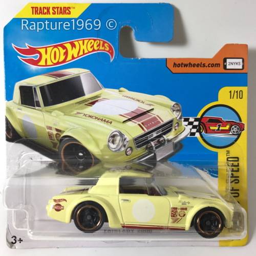 Hot Wheels-Fairlady 2000-2017 HW Legends Of Speed -Yellow-Carded