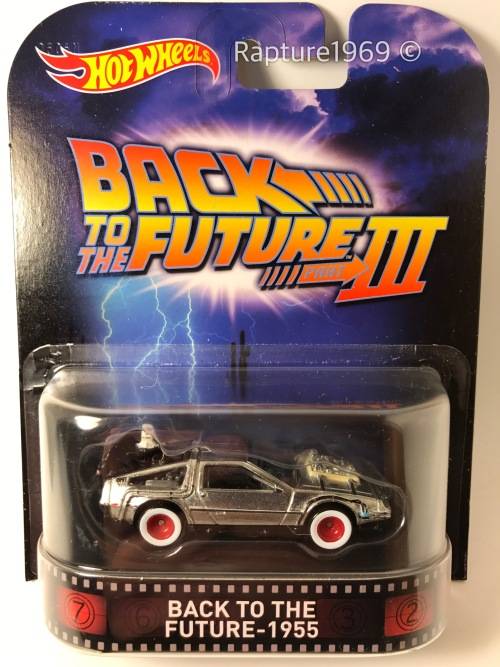 Hot Wheels-Back to the Future-1955-2015 Entertainment Series Back to the Future III-Silver-Long Card
