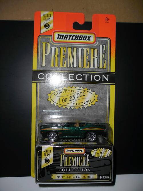Matchbox Pontiac GTO Judge 1995 Premiere Collection 1 Of 25000 (mint on Long Card)