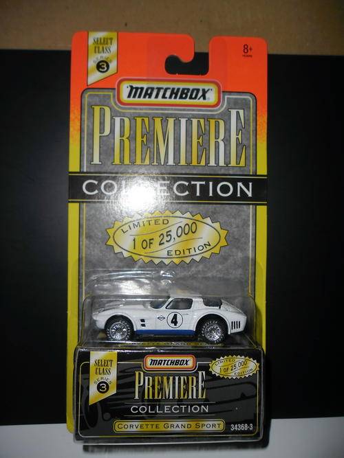 Matchbox Corvette Grand Sport 1995 Premiere Collection 1 Of 25000 (mint on Long Card)