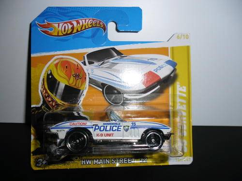 Hot Wheels 65 Corvette 2012 HW Main Street (Mint on Short Card)