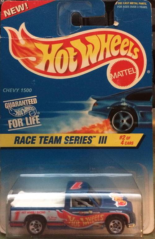 Hot Wheels Chevy 1500 1997 Race Team III Series #2 - Card damaged
