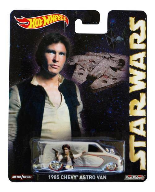 Hot Wheels - 1985 Chevy Astro Van - 2015 Pop Culture Star Wars - White - Long Card