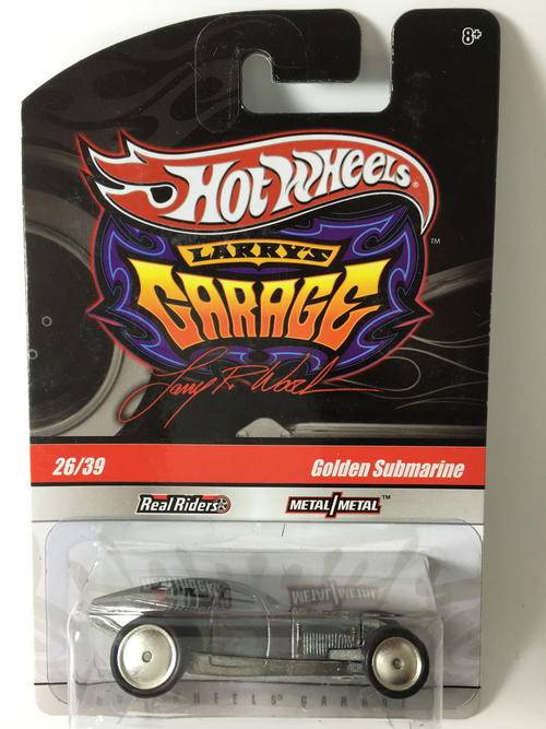 Hot Wheels - Golden Submarine - 2010 Hot Wheels Garage Series #26 of 39 Larry's Garage - Zamac