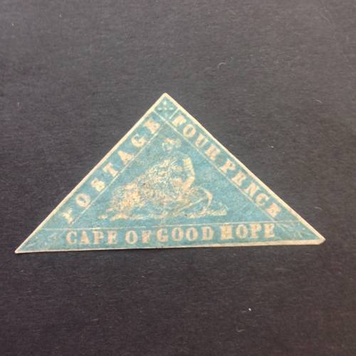 1861 4penny blue woodblockCape of good hope
