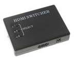 3-Port 1080P HDMI V1.3b Mini Switch Hub with Remote Control (3-IN 1-OUT)