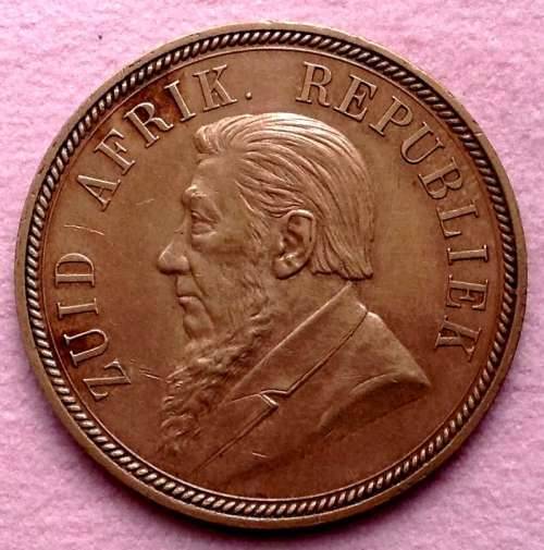 1892 ZAR PENNY GOOD COIN, JUDGE THE CONDITION YOURSELF