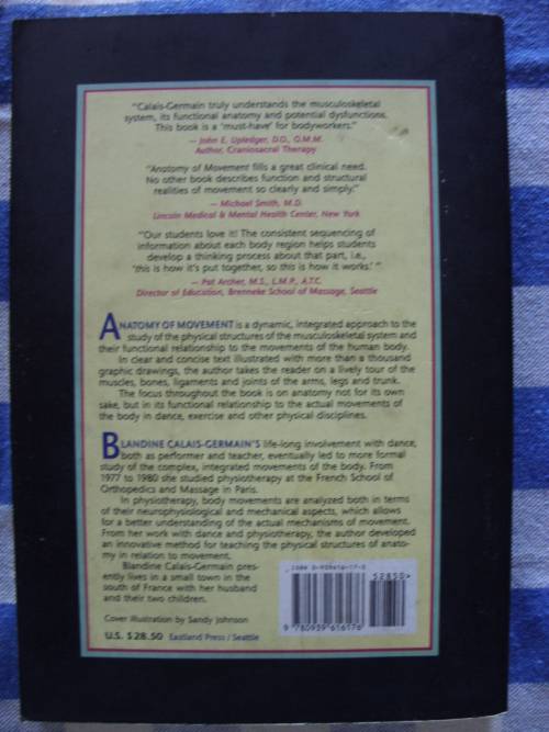 Anatomy of Movement by Blandine Calais-Germain - postage included