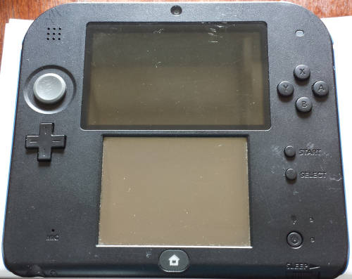 Boxed Black and Blue 2DS Console + Charger + Free Game