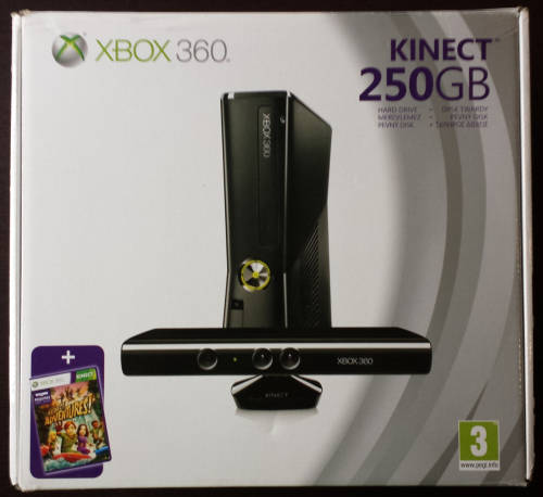 Boxed Matte Black Xbox 360 S Console 250GB + Original Controller