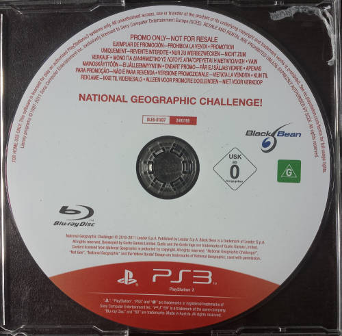 National Geographic Challenge - PS3 (Promo Version) (Full Game)