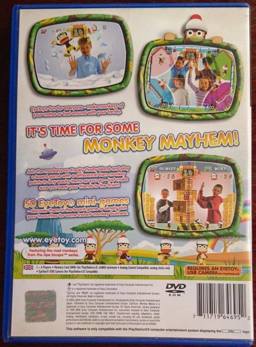 EyeToy Monkey Mania + EyeToy Camera (Black) - PS2