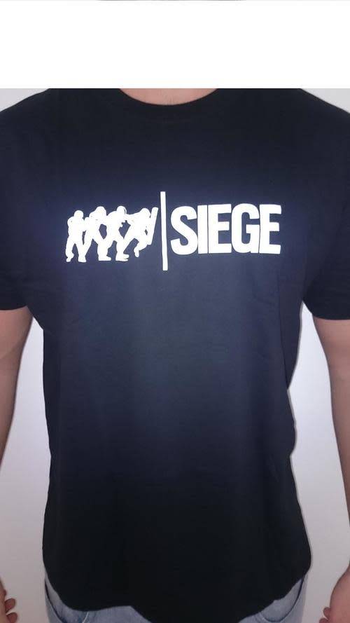 Tom Clancy Rainbow Six Siege T-Shirt (Mens Large, Black)