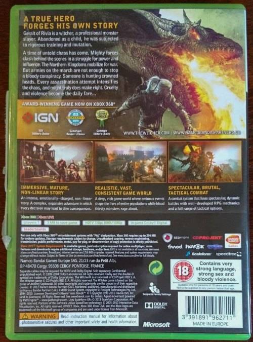 The Witcher 2 Enhanced Edition - Xbox 360