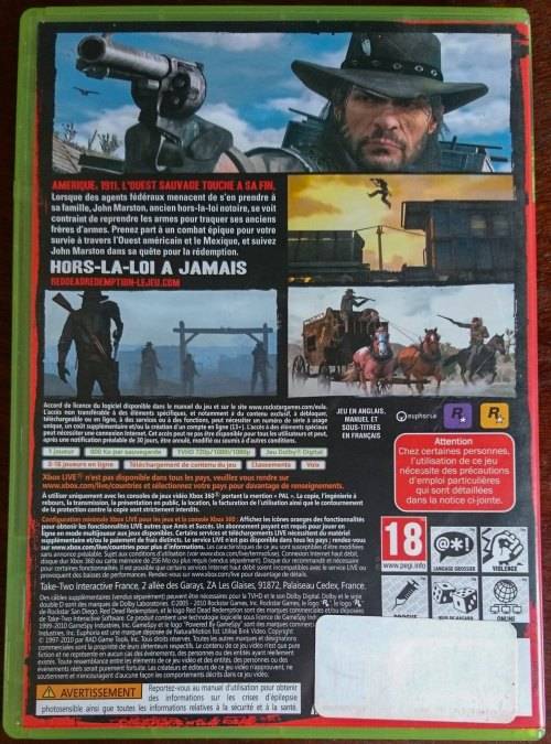 Red Dead Redemption - Xbox 360 (French/English version)