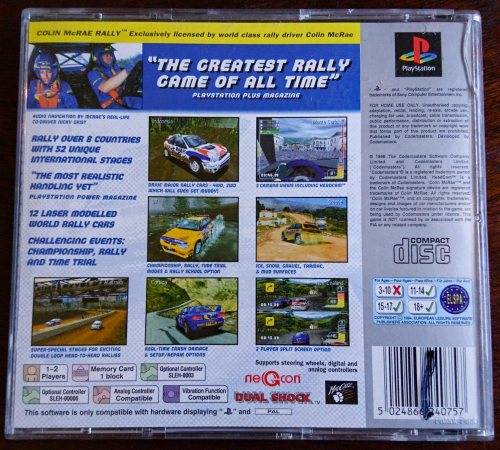 Colin McRae Rally - PS1 (Platinum)(Retro)