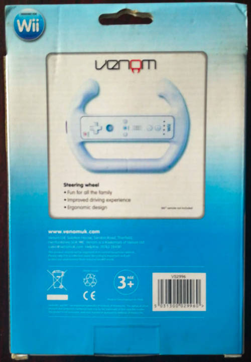 Venom Wii Steering Wheel (Boxed)