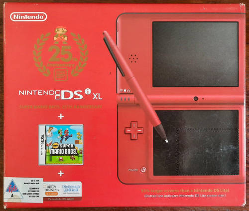 Boxed Dsi XL Console Super Mario Bros 25th Anniversary