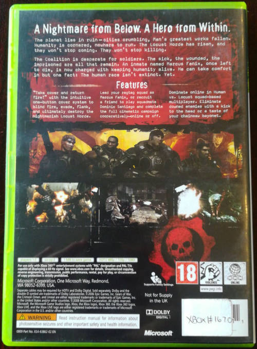 Gears of War - Xbox 360 (Classics)
