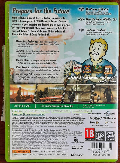 Fallout 3 Game of the Year - Xbox 360