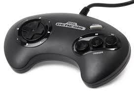 Original Sega Mega Drive 3 button controller