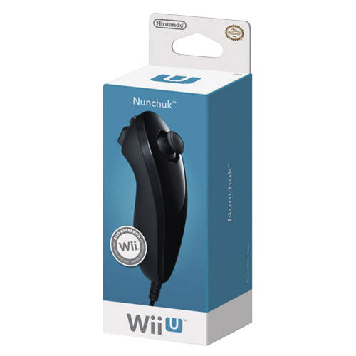 Boxed Wii/ Wii U Nunchuk Black - NEW (Official Nintendo)