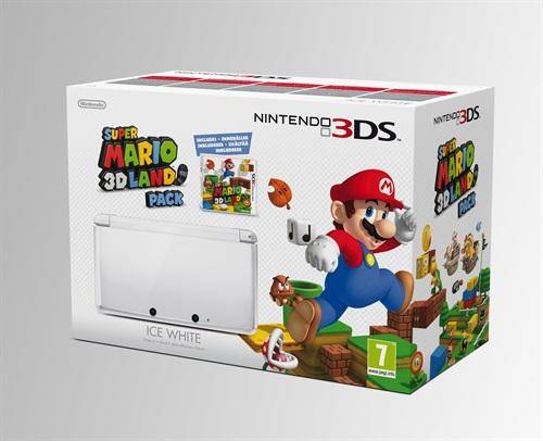 Boxed 3DS Console White Super Mario 3D Land Pack