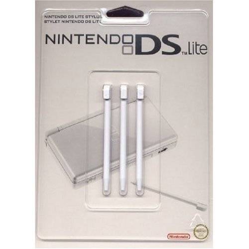 Nintendo DS Lite White Stylus 3 Pack (NEW)