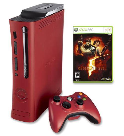 Red 120GB Xbox 360 Console Resident Evil Limited Edition RARE (4 Months Warranty)
